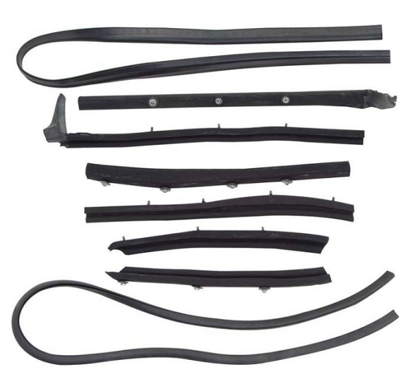 Verdeck-Dichtungen-Kit für 1955-57 Chevrolet Bel Air Convertible - mit Stoff-Ummantellung