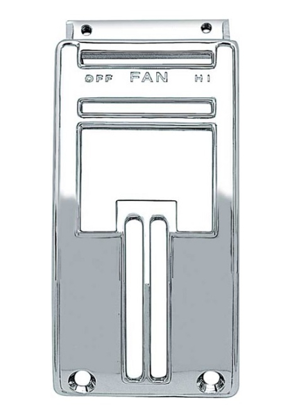 Heizungsregler-Blende "Deluxe" für 1955 (zweite Serie) und 1956-59 Chevrolet/GMC Pickup - Chrom