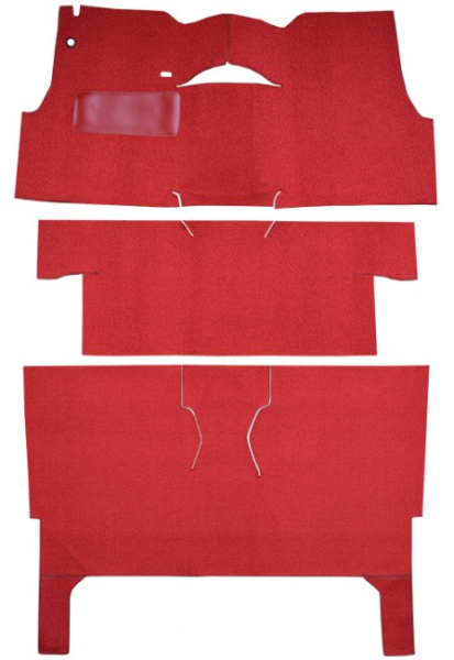 Carpet for 1956 Chevrolet Two-Ten 2 Door Station Wagon with Bucket Seat - without Cargo Area Carpet