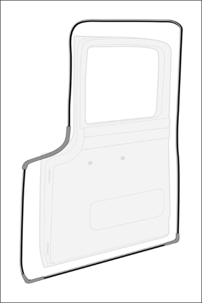 Tür-Dichtungen für 1956 Ford F100/350 Pickup - Paar