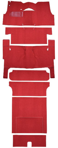 Carpet for 1956 Chevrolet Nomad 2 Door Station Wagon with Bench Seat - with Cargo Area Carpet