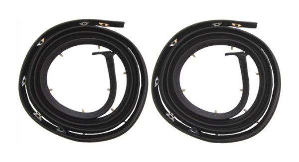 Front Door Weatherstrip for 1957-58 Buick Special 4-Door Hardtop Station Wagon - Pair