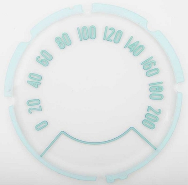 Speedometer Lens for 1957 Chevrolet 150/210/Bel Air - Display in Kph