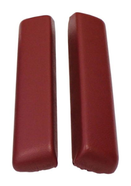 Front Armrest Pads for 1960-62 Pontiac Bonneville - Red / Pair