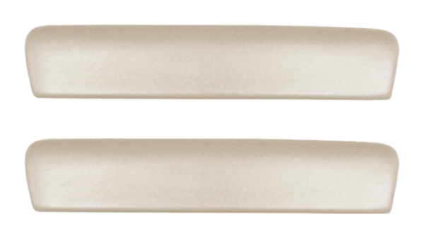 Front Armrest Pads for 1960-62 Pontiac Bonneville - White / Pair