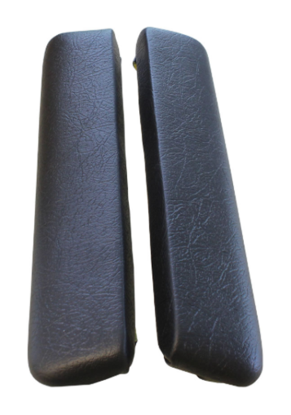 Front Armrest Pads for 1960-62 Pontiac Catalina - Black / Pair