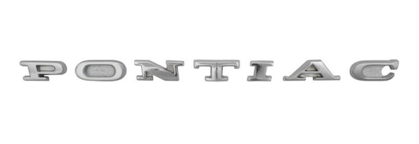 Hauben-Emblem für 1960 Pontiac Bonneville - Buchstaben "PONTIAC"