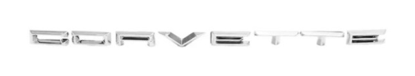 Front Letter Set with Adhesive Tape for 1961-62 Chevrolet Corvette - CORVETTE