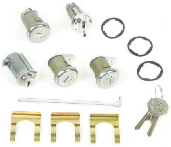 Lock Set -B1- for 1961-62 Chevrolet Full Size models