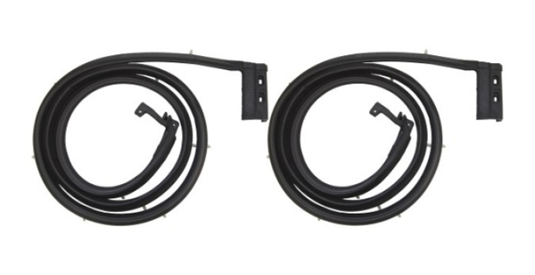 Rear Door Weatherstrips for 1961-62 Oldsmobile 98 Holiday Sedan Six Window 4-Door Hardtop - Pair