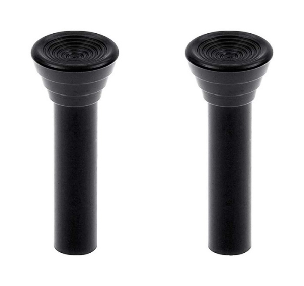 Door Lock Knobs -Black- for 1961-66 Chevrolet Full-Size Models - Pair