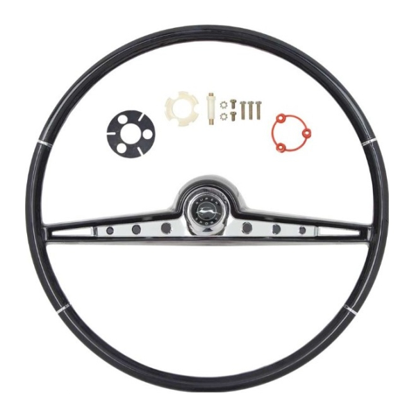 Steering Wheel Kit for 1962 Chevrolet Impala Super Sport - Black / 17"