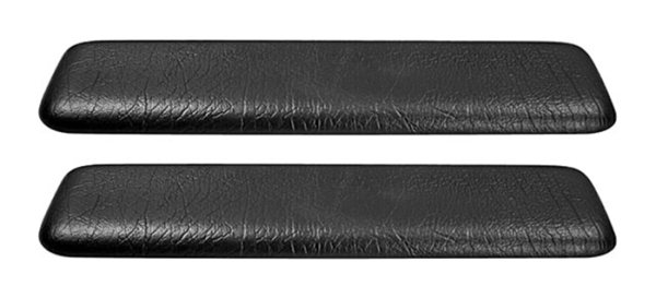 Front Armrest Pads for 1963-64 Pontiac Catalina - Black / Pair