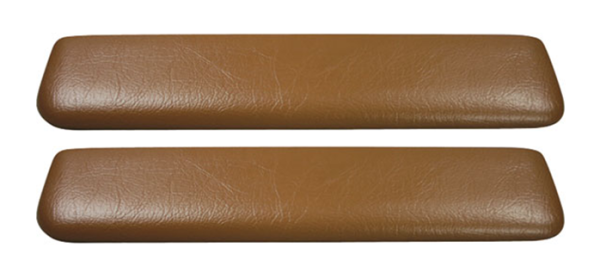 Front Armrest Pads for 1963-64 Pontiac Catalina - Saddle / Pair