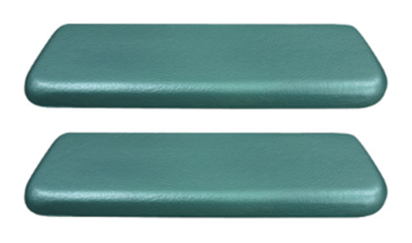 Rear Armrest Pads for 1963-64 Pontiac Catalina - Aqua / Pair