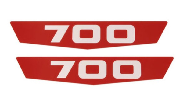 Haubenemblem-Einsätze für 1963-64 Ford F700 - 700 Set