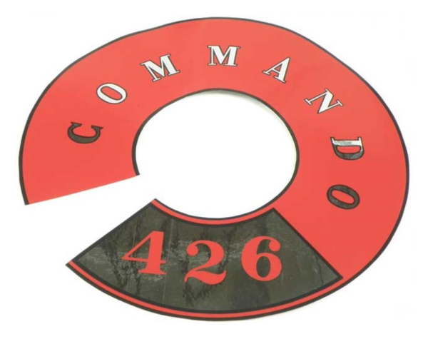 Air Cleaner Decal for 1964-65 Plymouth Commando 426