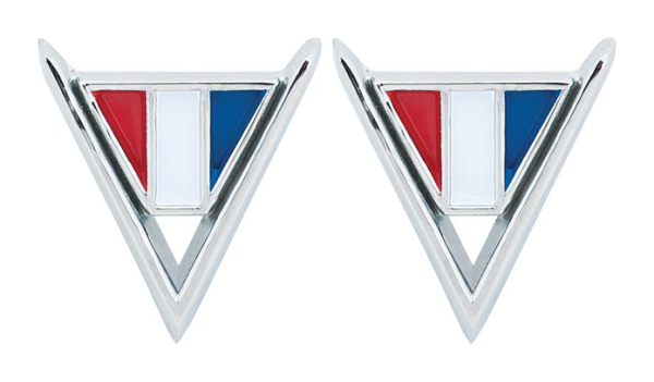 Fender Emblems for 1964 Chevrolet Impala with 283 Engine - Pair