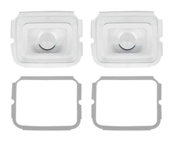 Back-Up Lamp Lenses for 1964 Dodge Polara - Set