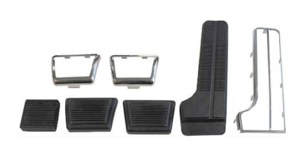 Pedal-Gummis/-Blenden-Kit für 1964 Pontiac Tempest mit Schalt-Getriebe - 7-teilig