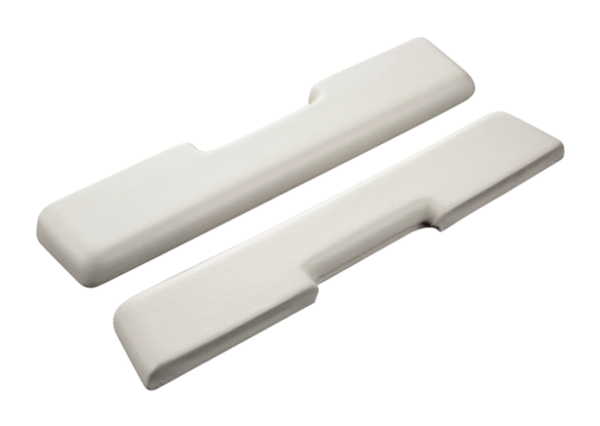 Front Armrest Pads for 1965-66 Pontiac Bonneville - Parchment / Pair
