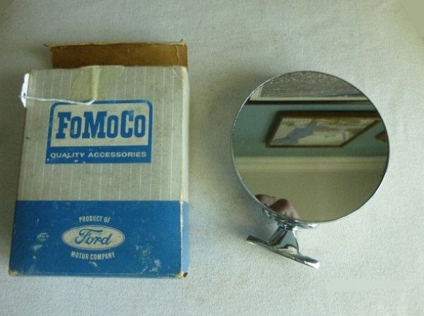 Outer Rear View Mirror for 1965-66 Ford Falcon - Round Head