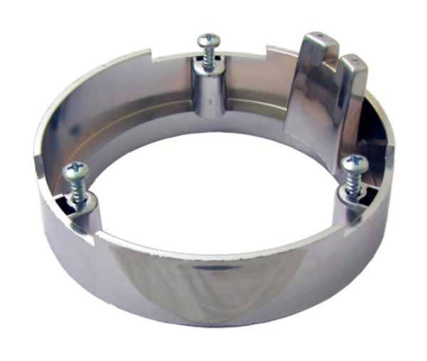 Untere Hupenknopf-Blende für 1965-66 Pontiac GTO mit originalem Holzimitat-Lenkrad