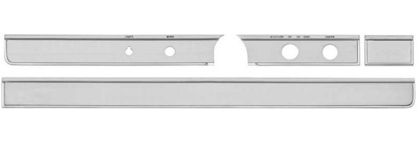 Armaturenbrett-Blenden-Set für 1965-66 Chevrolet Impala ohne Klima-Anlage