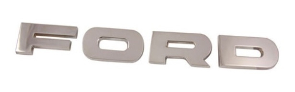 Front-Emblem für 1965-66 Ford F100-1100 - Buchstaben-Set FORD