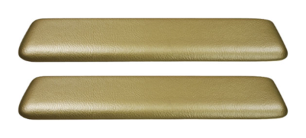 Front Armrest Pads for 1965-67 Pontiac Catalina - Gold / Pair