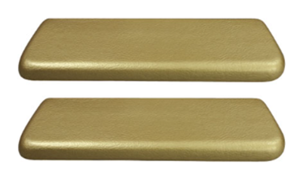 Rear Armrest Pads for 1965-67 Pontiac Catalina - Gold / Pair