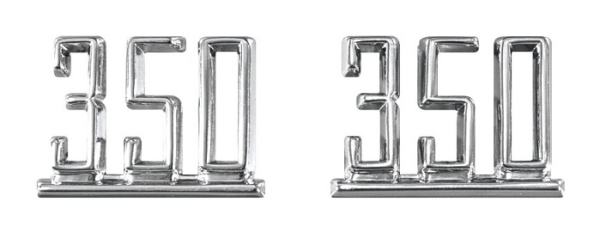 Kotflügel-Embleme für 1965-67 Chevrolet Chevelle 350 - Paar