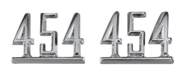 Kotflügel-Embleme für 1965-67 Chevrolet Chevelle 454 - Paar