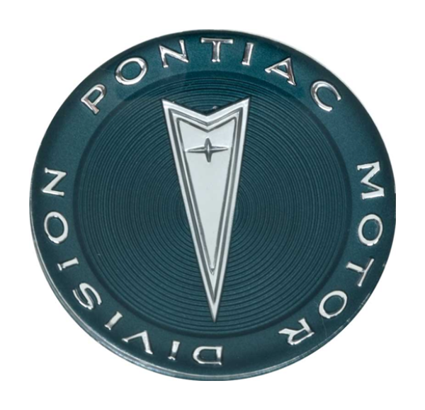 Hupenknopf-Emblem für 1965-68 Pontiac Le Mans mit originalem Holzimitat-Lenkrad