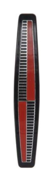 Grill-Emblem für 1965 Plymouth Belvedere - Red/Black