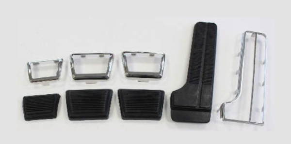 Pedal-Gummis/Blenden-Kit für 1965 Pontiac Tempest mit Schalt-Getriebe - 8-teilig