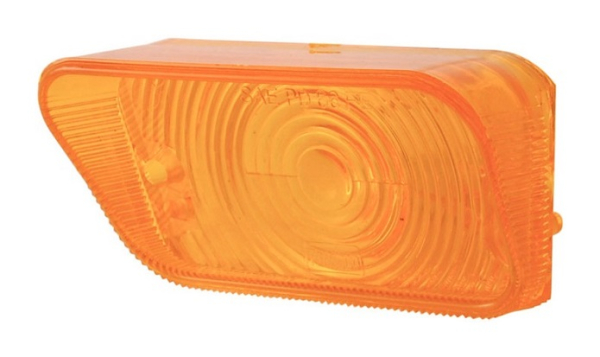 Park/Turn Light Lenses -Amber- for 1966-67 Ford Fairlane - Pair