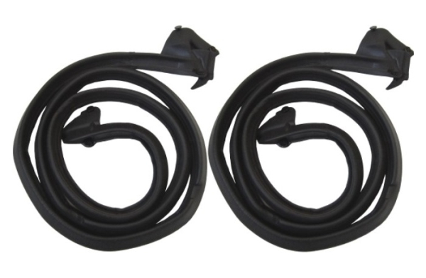 Front Door Weatherstrip for 1966-67 Pontiac Le Mans 4-Door Hardtop - Pair