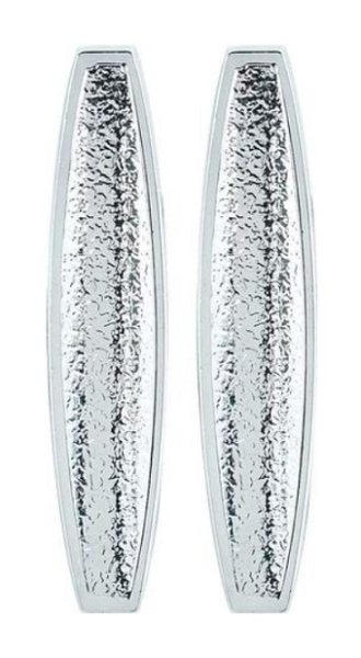 Door Panel and Seat Back Medallions for 1966-69 Chevrolet Impala - Chrome / Pair