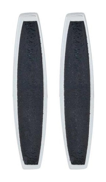 Türpanel- und Sitzlehnen-Ornamente für 1966-69 Chevrolet Impala - Schwarz / Paar