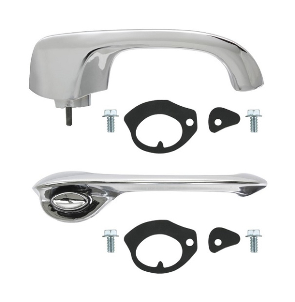 Outer Door Handle Set for 1967-68 Pontiac Bonneville - Front or Rear Door Handles