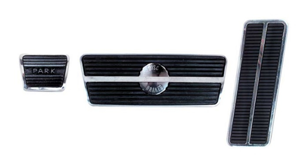 Pedalgummi-Set -B- für 1967-68 Pontiac Firebird mit Automatik-Getriebe und Scheibenbremsen
