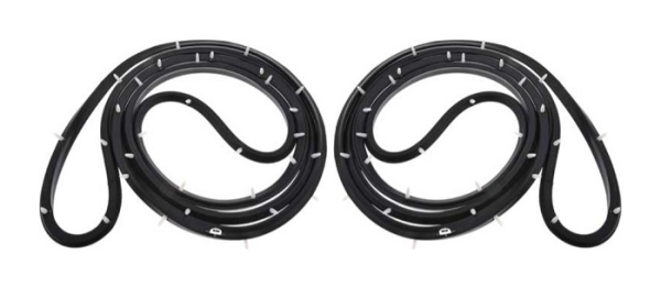 Front Door Weatherstrip for 1967-68 Buick Wildcat 4 Door Sedan - Pair