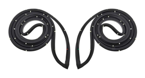 Rear Door Weatherstrip for 1967-68 Buick Wildcat 4 Door Sedan - Pair