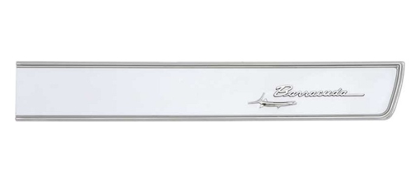 Rallye Instrument Bezel for 1968-69 Plymouth Barracuda Models without AC - Black/Silver
