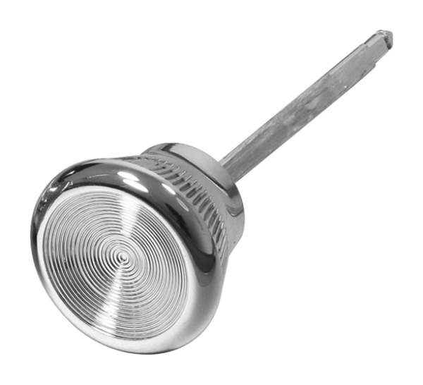 Hauptlichtschalter-Knopf mit Schaft für 1967-72 Pontiac GTO - Kunststoff / Verchromt