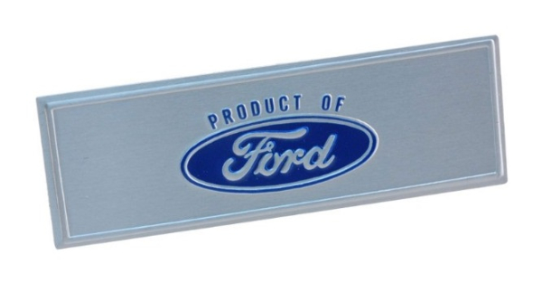 Scuff Plate Emblems for 1967 Ford Thunderbird with Adhesive Back - Pair