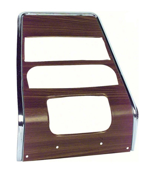 Armaturenbrett-Blende für 1967 Pontiac Firebird ohne Klima-Anlage - Walnut Woodgrain