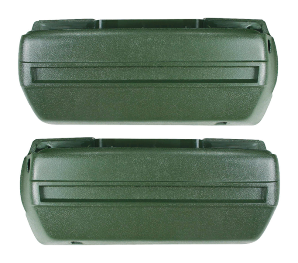 Front Armrest Bases for 1968-70 Pontiac Catalina - Dark Green / Pair