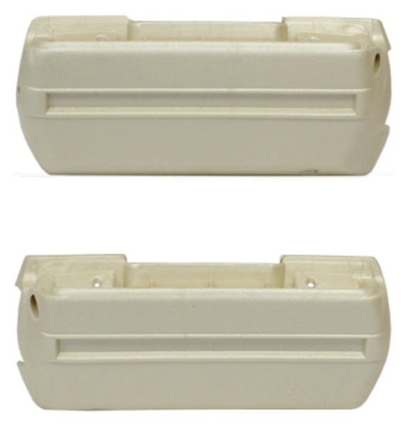 Front Armrest Bases for 1968-70 Pontiac Catalina - Parchment / Pair